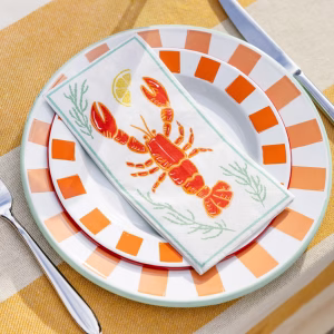 Lobster Long Lunch Paper Napkins - 16 Pack